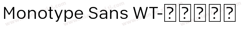 Monotype Sans WT字体转换